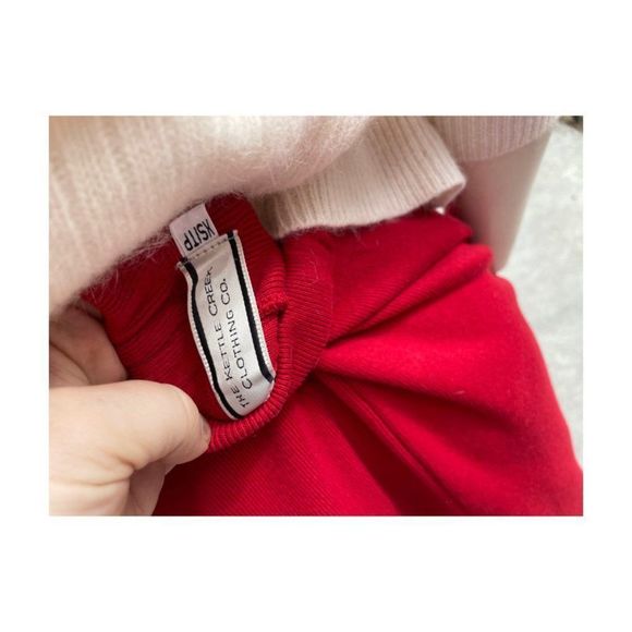 Vtg | 90s The Kettle Creek Clothing Company Red Maxi Pencil Skirt Ribbed Knit XS - Picture 10 of 10